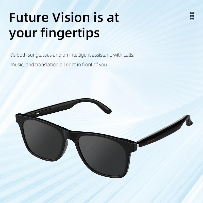 Smart Bluetooth 5.3 Glasses Can Listen To Music Calls Photosensitive Color Change Sunglasses Voice Assistant Fast Charging
