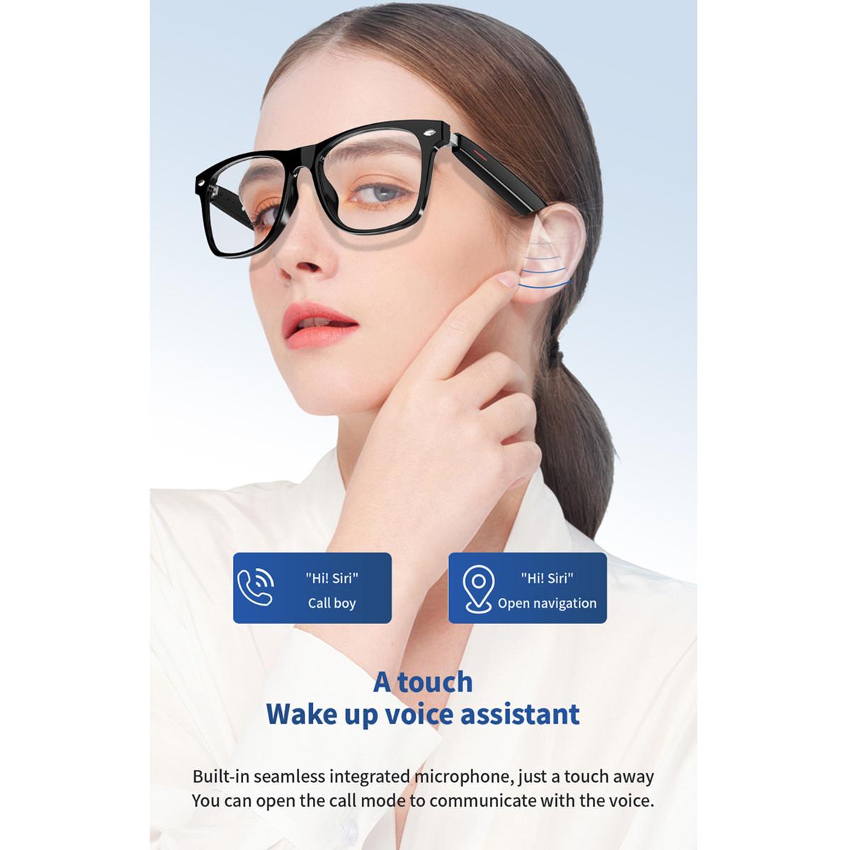 AI Smart Glasses Support Custom Myopia Lenese Bluetooth Call Remote Camera Play Song Voice Assistant Smart Prescriptions Glasses