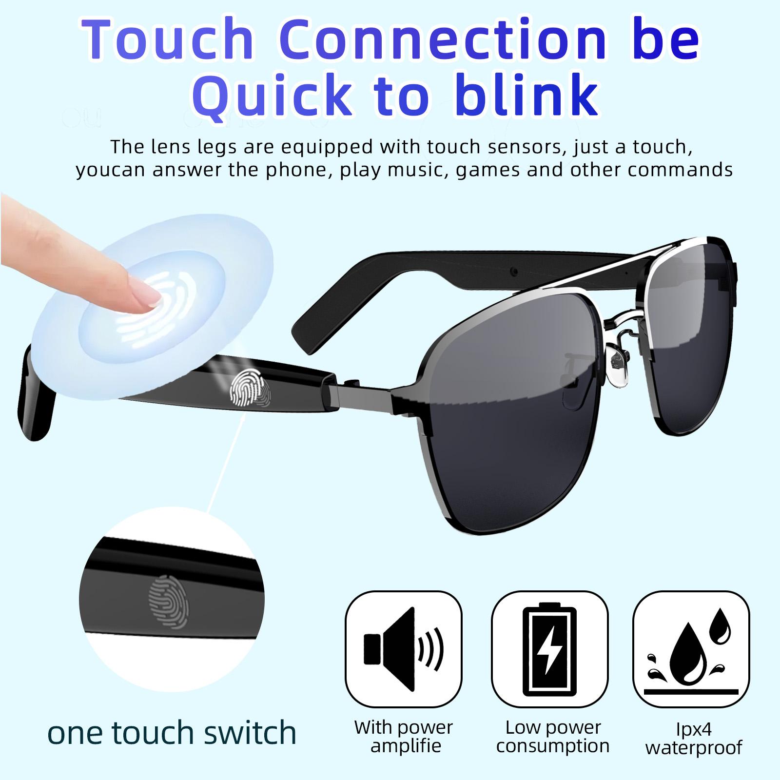 New smart glasses, support voice calls, listen to music, touch operation, fashion wear, men and women applicable vs Competitors: Which One Should You Choose?