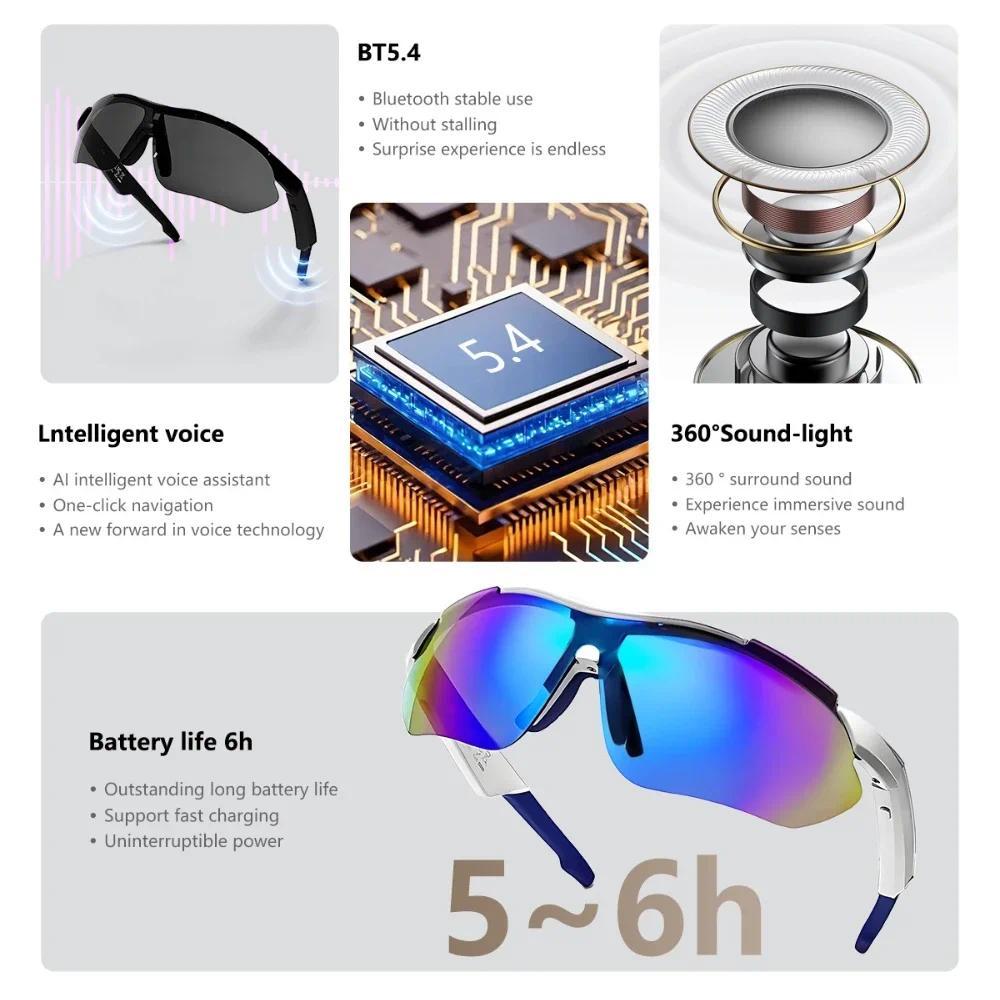 QY-Pro3 Smart Glasses With Camera  Recording AI Photo sports spectacles RecognitionBluetoothTranslation Voice Assistant Glasses