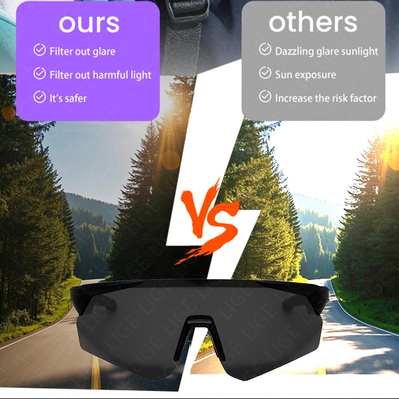 Bluetooth Smart Glasses Polarized Sports Glasses With Headphones UV Protection for Women Men Cycling Sunglasses for Android iOS