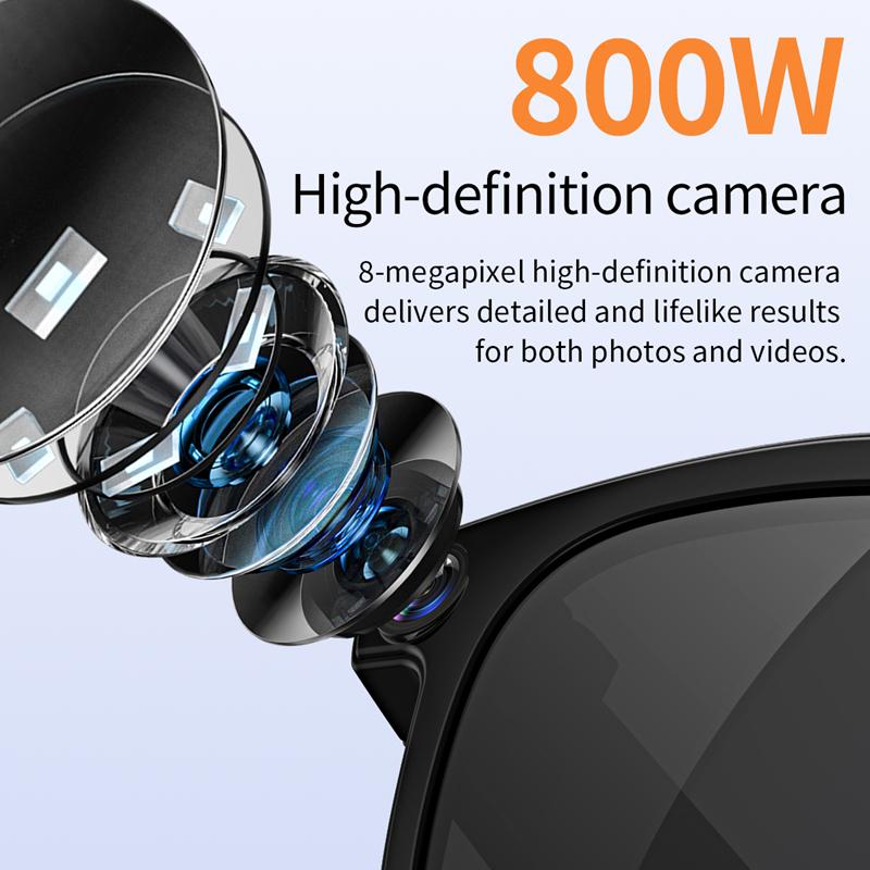 Discover the Revolutionary Features of 800W 4K HD AI Smart Glasses Chat GPT 100MP Camera Bluetooth Call 260Mah Battery Voice Assistant Control Glasses For Men Women