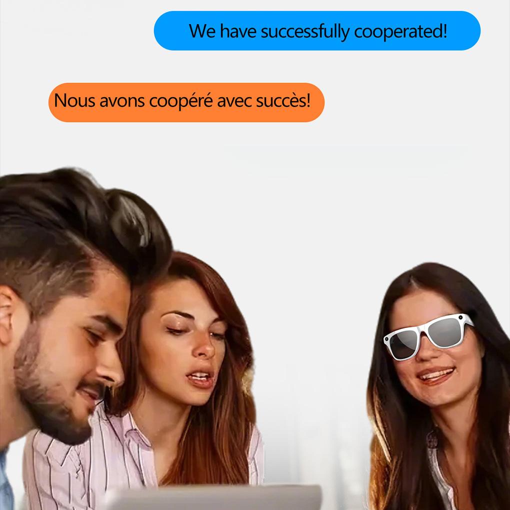 Smart Ai Camera Glasses Bluetooth Outdoor Sports Technology Glasses Music Translation Wake-up Voice Assistant Smart Glasses