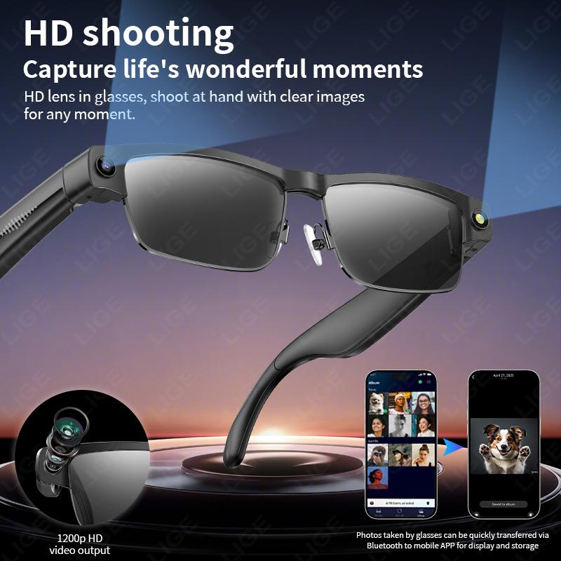 The Future of Technology: Exploring Sunglasses Smart Glasses 8 Million Pixels Recording Videos AI Photo Recognition Answer Translation 270mAh Bluetooth Glasses New's Innovations