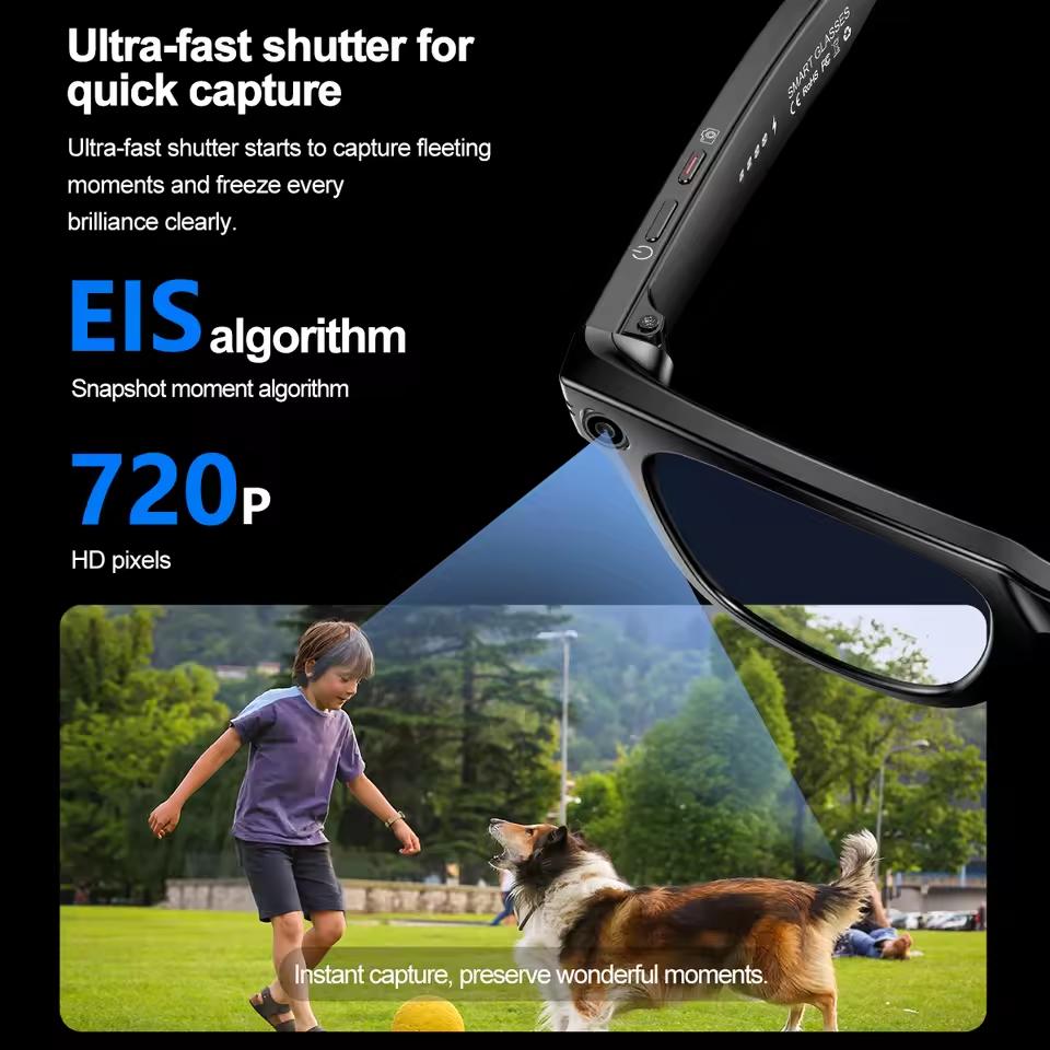 The Future of Technology: Exploring New 8 Million Pixels Camera Smart Glasses Recording Videos AI Photo Recognition Answer Translation Waterproof Blue light Glasses's Innovations