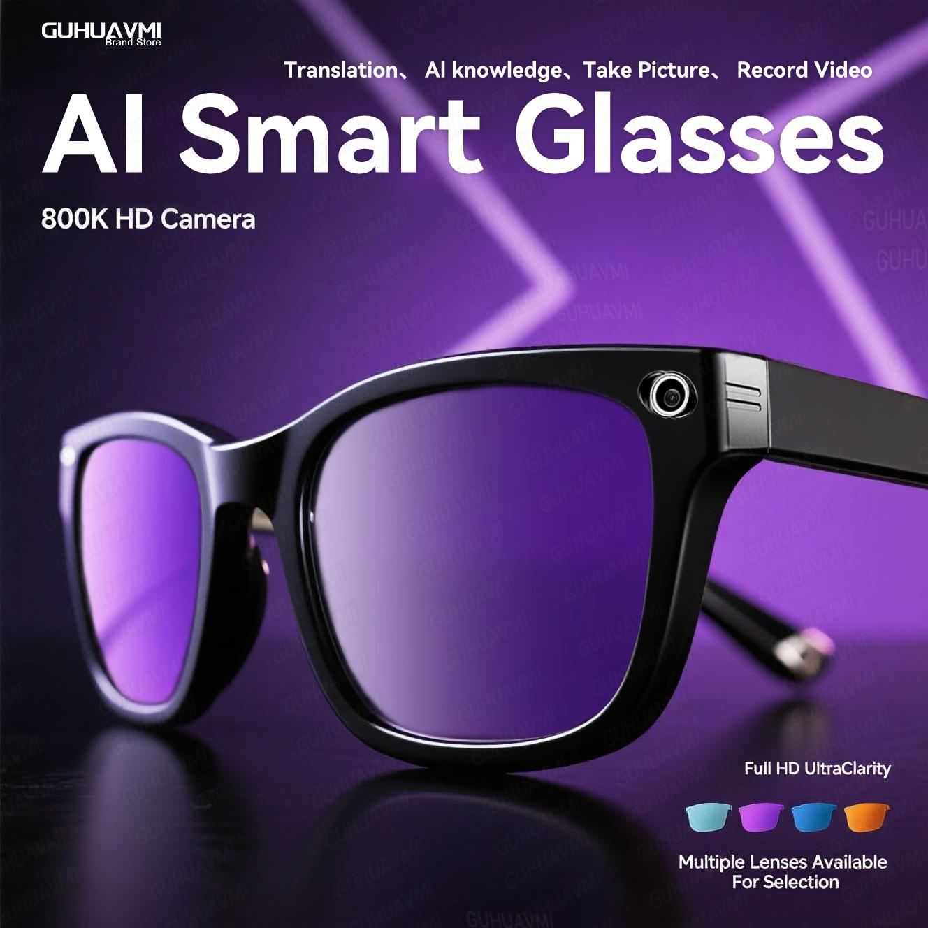 2025 Brand New 8MP Camera Glasses Color-Changing AI Smart Bluetooth Glasses Photo Video Recording Waterproof Call Smart Sunglass vs Competitors: Which One Should You Choose?