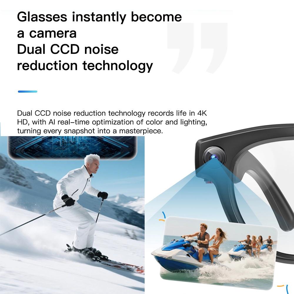 Why Smart glasses, Q8 AI, real-time translation, HD image restoration, sunglasses with music playback, suitable for office, business, travel, sports, camera is Changing the Game in 2024