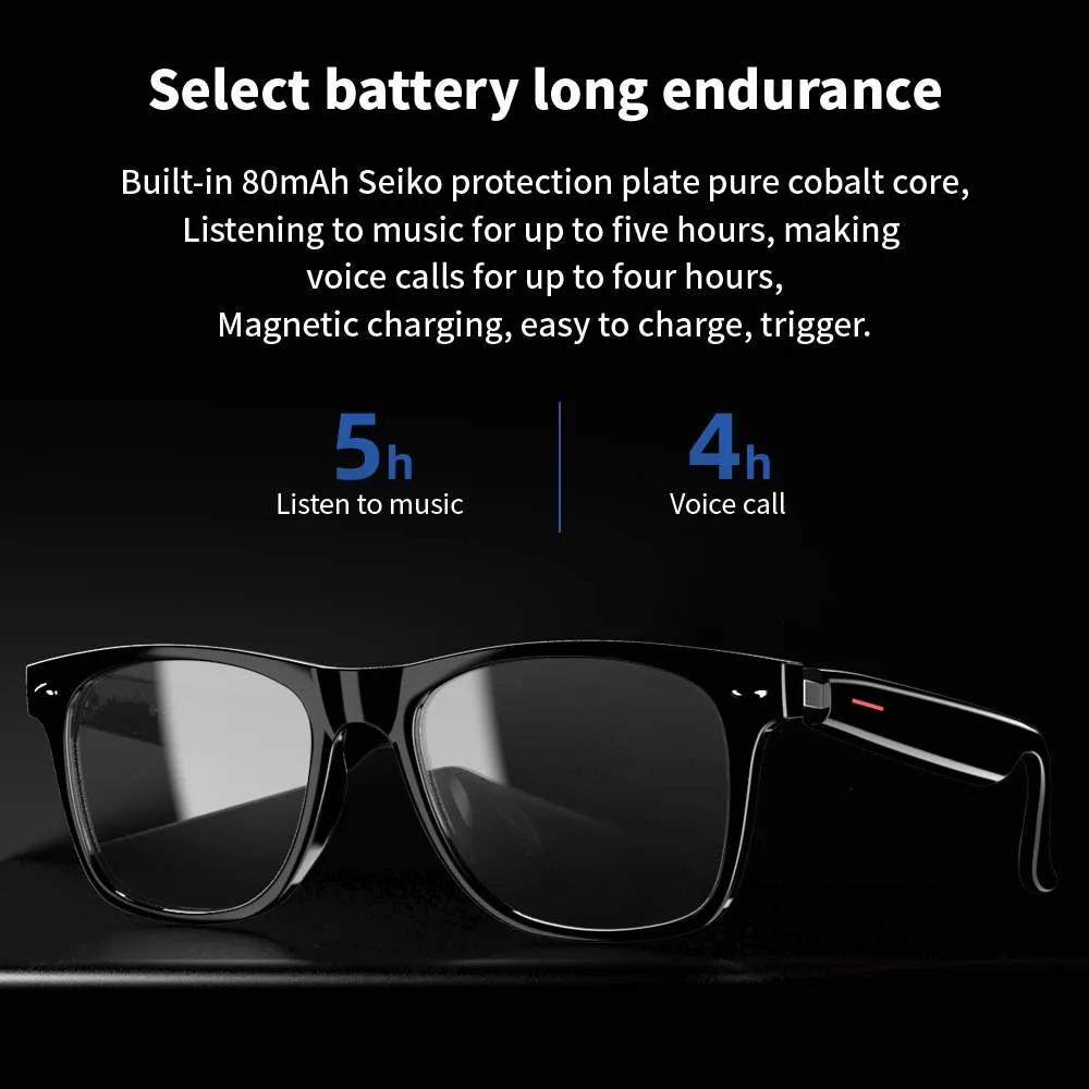 Discover the Revolutionary Features of Black technology E13 Smart Glasses:Blue Light Filtering Polarized Sunglass Lenses Audio Built-in Mic & Speakers Touch Sunglasses