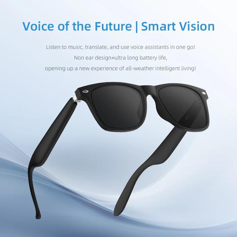 New  Smart Glasses Anti-Blue Light  Polarized Sunglass Music Camera Voice Assistant Outdoor Sports Smart Sunglasses