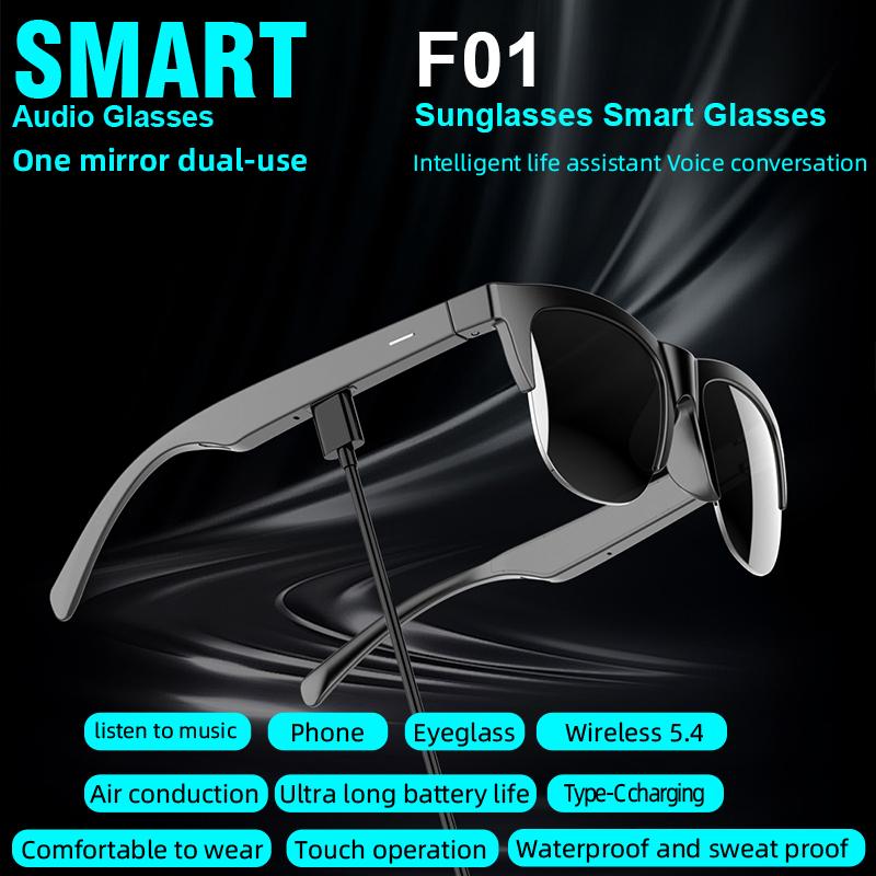 Smart Bluetooth Sunglasses, Advanced Technology V5.4 HIFI, Touch Protection, UV Protection, Suitable for Outdoor Sports, Calls, For Men and Women