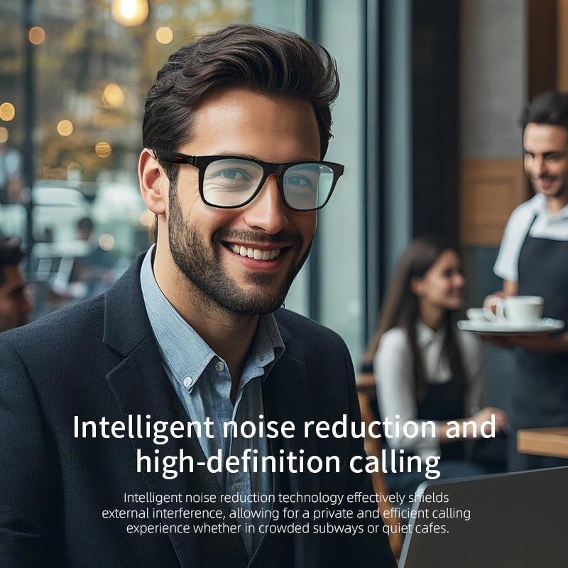 Smart Glasses Remote Shoot Bluetooth Music Driving Headphones Call Sunglasses AI Voice Assistant Binaural Touch For Men