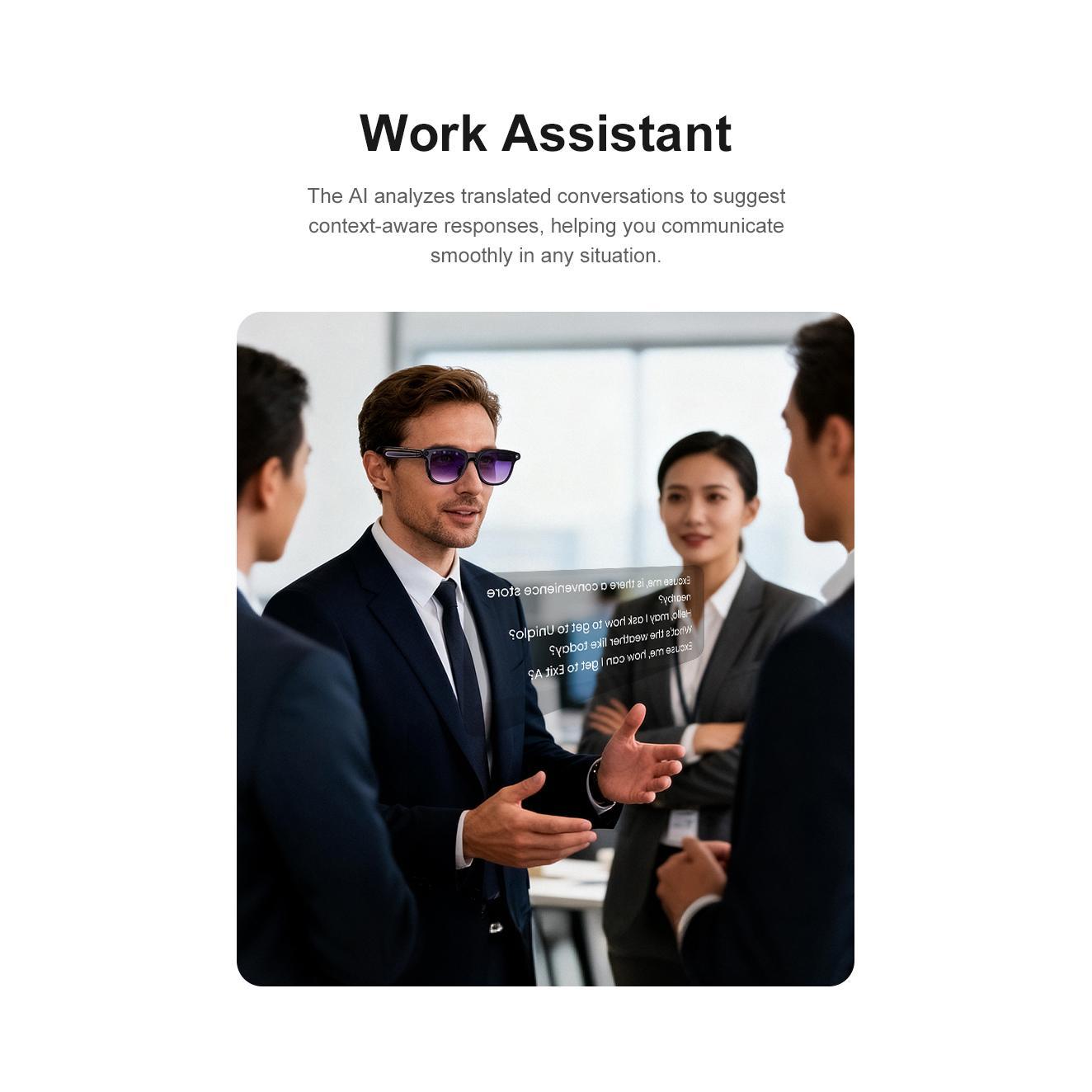 AI Smart Glasses Chat GPT 800MP HD Camera Bluetooth Call Voice Assistant Smart Glasses Real-time Translation Open-Ear Sunglasses