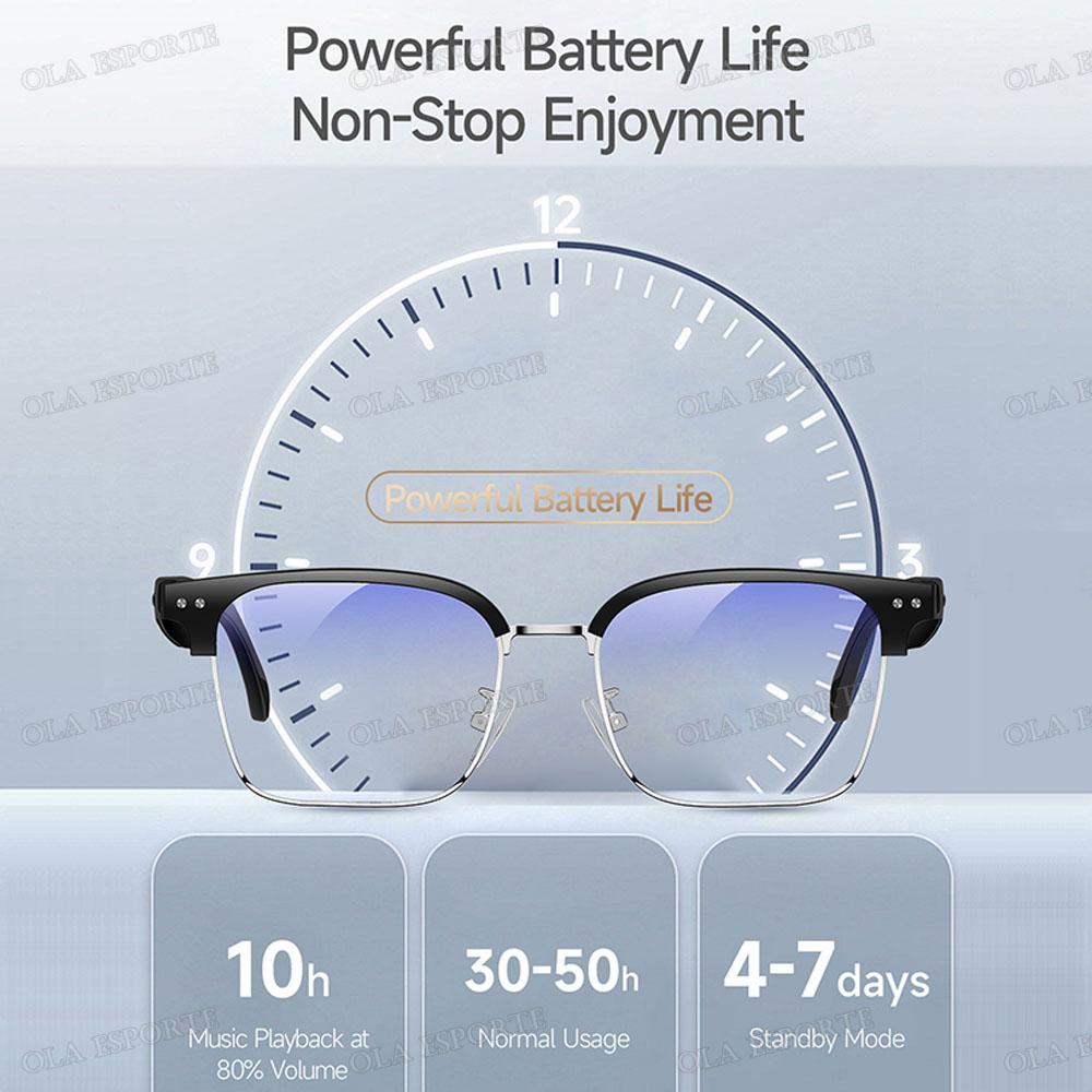 Fashion Smart Glasses Bluetooth call Voice Assistant Music Playback AI Intelligent Translation Glasses 170mAh Long Battery Life