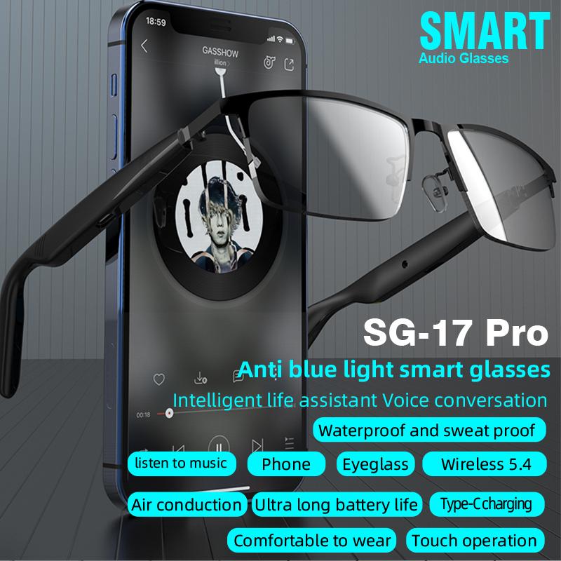 New SG-17 Pro Smart Glasses Life Assistant Answer/Decline Call Music Light AI Voice Wireless Bluetooth Smart Glasses vs Competitors: Which One Should You Choose?