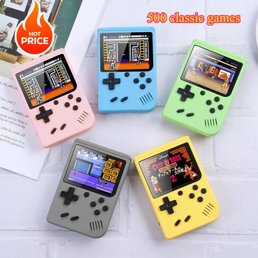 500 Games In One Portable Mini Electronic Video Game Player Kids Electronic Game Toy For Children Handheld Game Console Adjustab