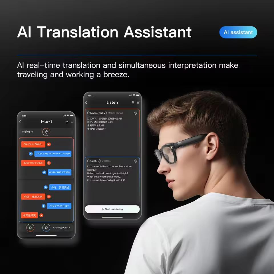 AI Smart Glasses, 4K HD, For Men and Women, 800W Pixel Camera, Bluetooth Calling, 4GB WIFI Connectivity, Voice Assistant, Launched in 2026, New Arrival
