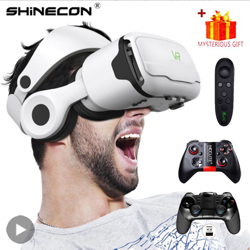 Shinecon Virtual Reality VR Glasses 3D Headset Viar Device Smart Helmet Lenses Goggle For Mobile Phone Cell Smartphone Headphone vs Competitors: Which One Should You Choose?