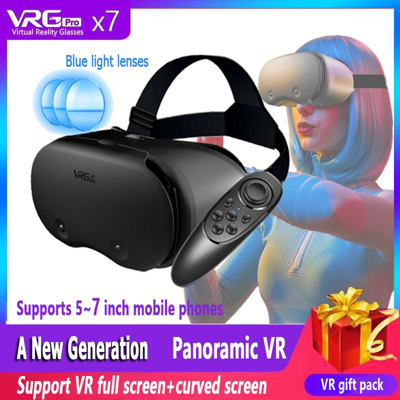 The Ultimate Guide to VRG Pro X7 3D Helmet Virtual Reality VR Glasses Smartphone Lense With Controller Headphone For 5 To 7 Inches Blue Light Glasses: Everything You Need to Know
