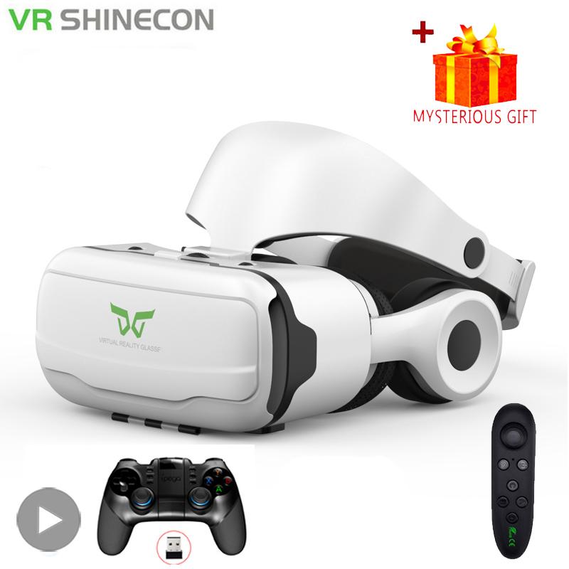 VR Glasses Virtual Reality 3D Headset Helmet For Android iPhone Smartphone Mobile Phone Game Wirth Real Goggles Devices Lenses